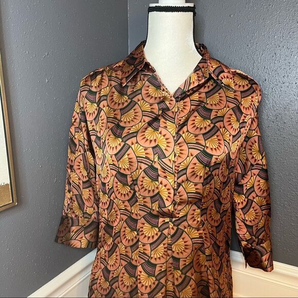 Anthro Eva Franco Edeline Abstract Shirtdress - Picture 7 of 14